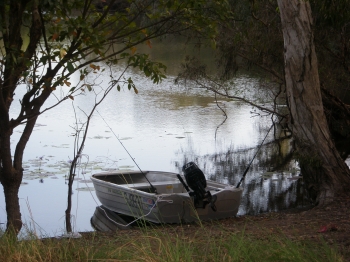 Calm waters of the Hann River.